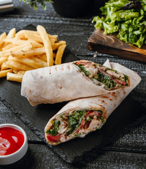 CHICKEN SHAWARMA (Plate/Wrap (G)